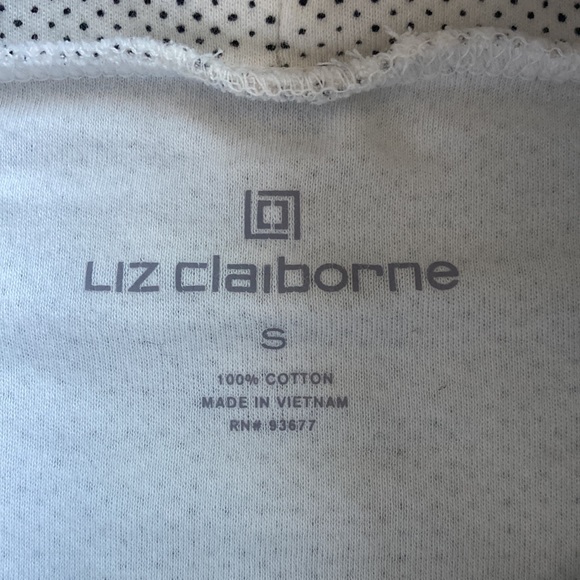 Liz Claiborne Polka Dot Turtleneck Top - Picture 7 of 8